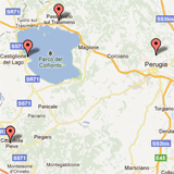 Trova i Mercatini di Natale in Umbria sualla mappa
